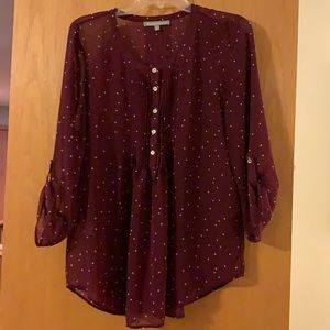 Size Large daniel rainn Polka Dot Tunic